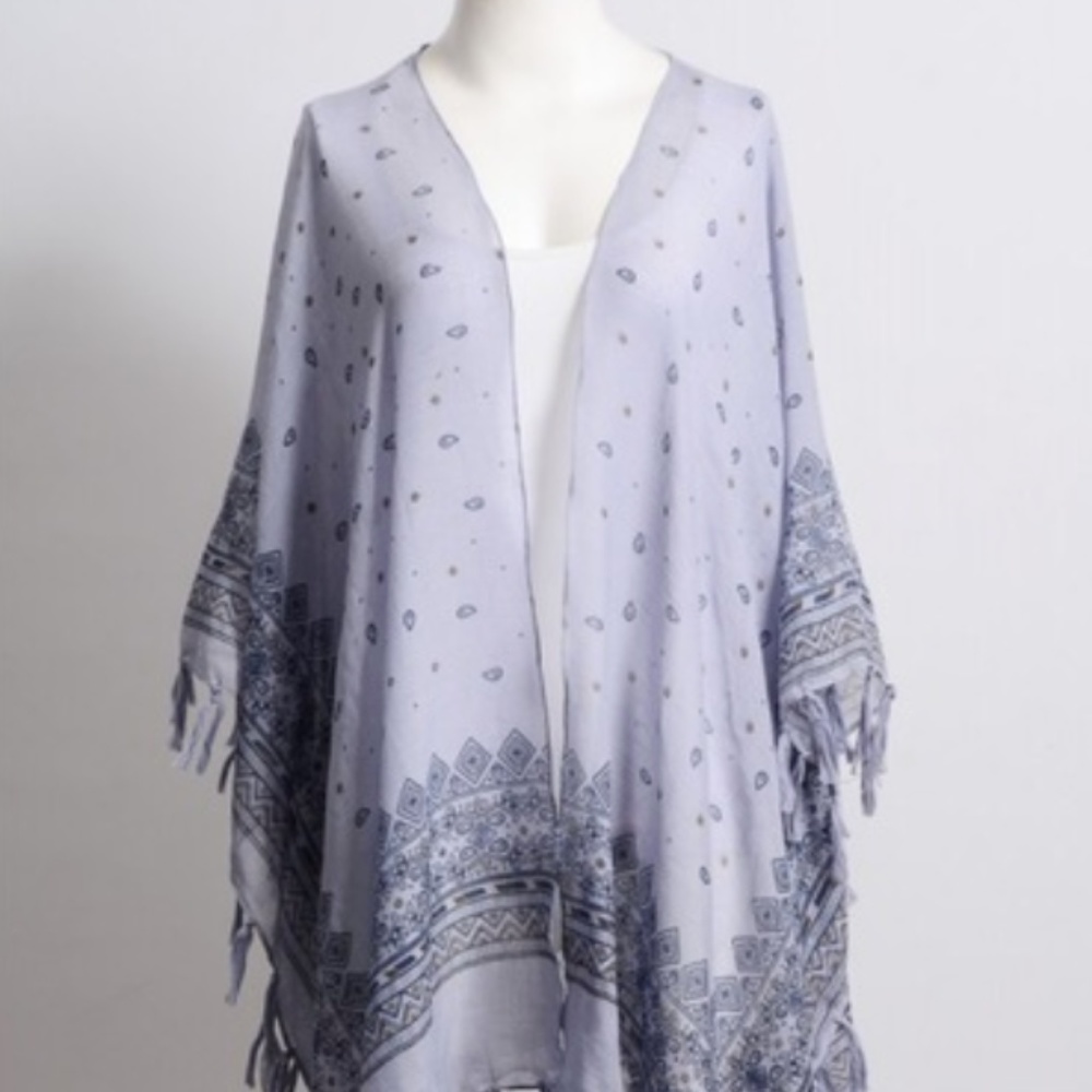 PERIWINKLE Paisley Kimonos - Picture 3 of 4